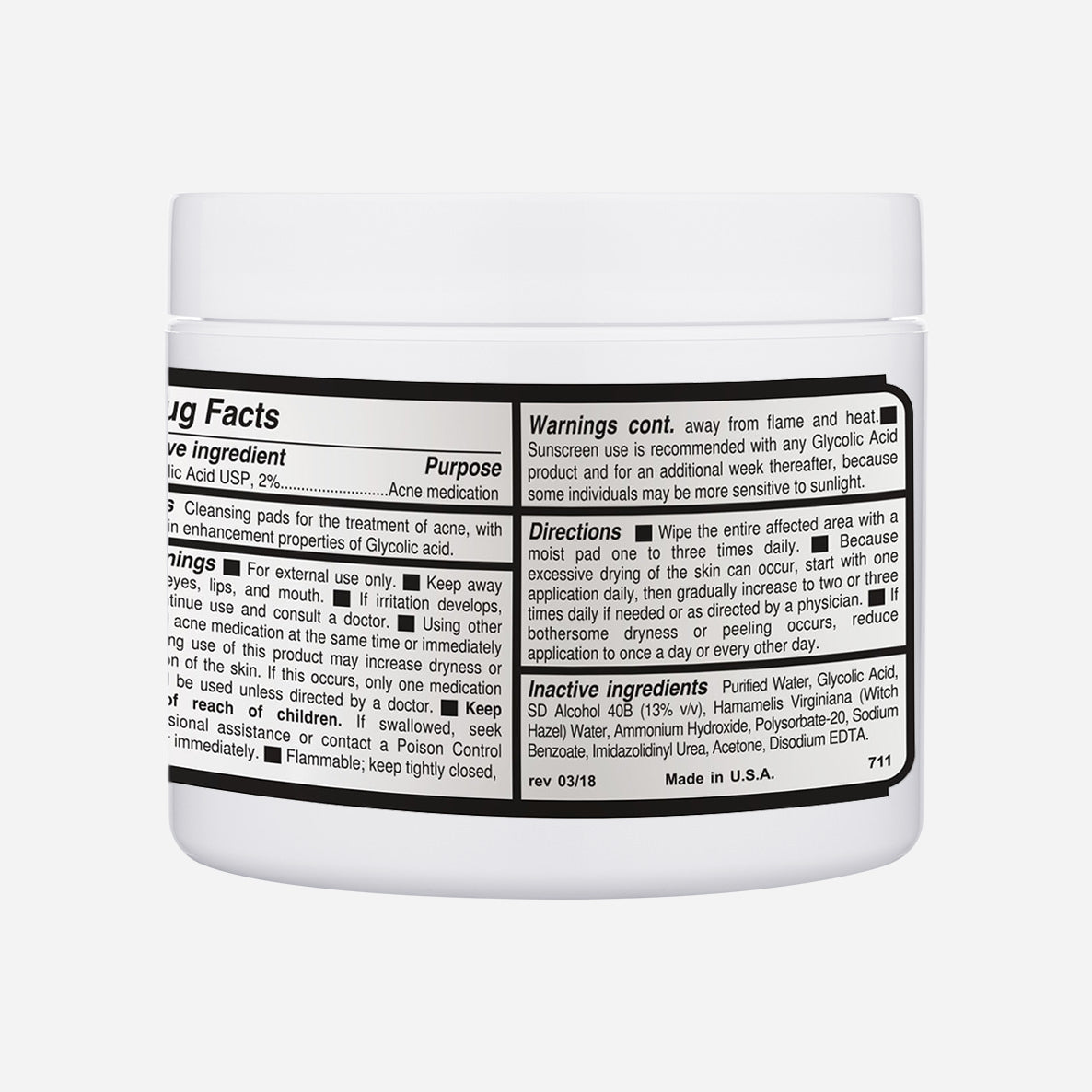 Fix Studios medical=grade PorePerfect™ Refining Cleansing Pads unclog pores and treat acne
