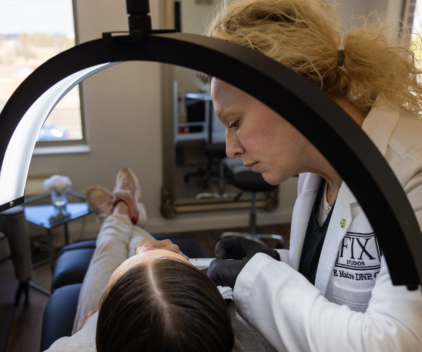 Elizabeth Matre DNP, CNP (aka Dr. Beth Matre) performs Acne Scar Treatment services fix studios cincinnati mason OH