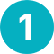 Blue circle with a white number '1' inside