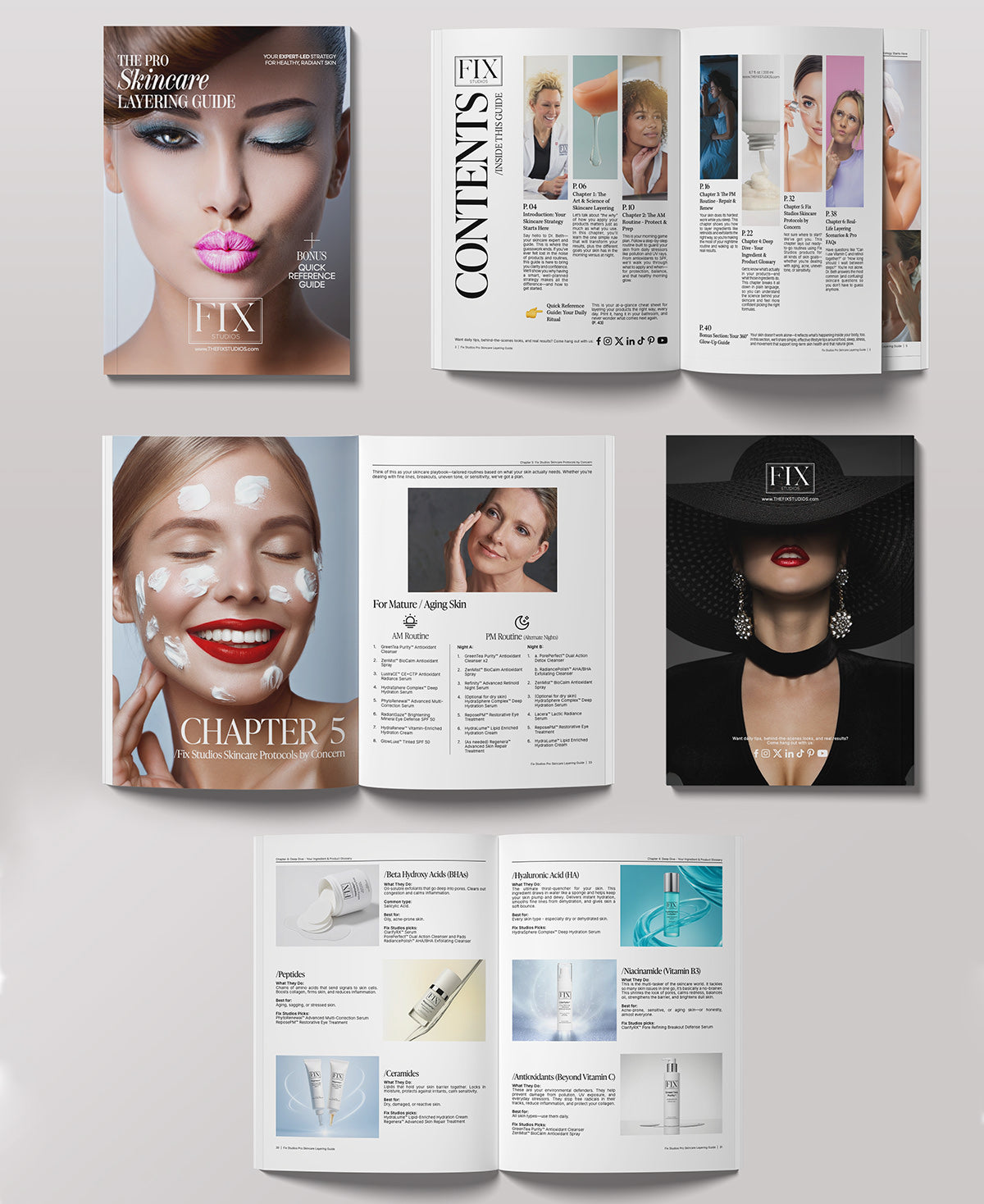 Fix Studios FREE Pro Skincare Layering Guide
