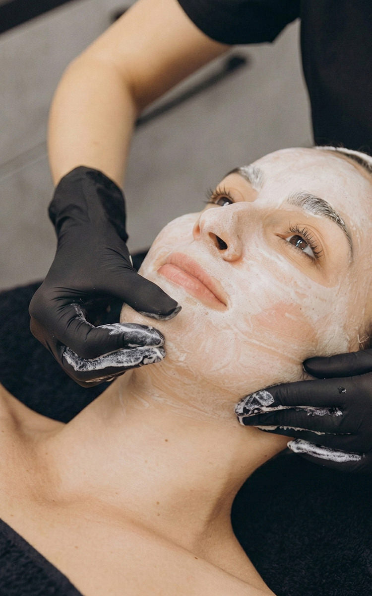 A client receives a facial with transparent facial pricing at Fix Studios Cincinnati Mason OH