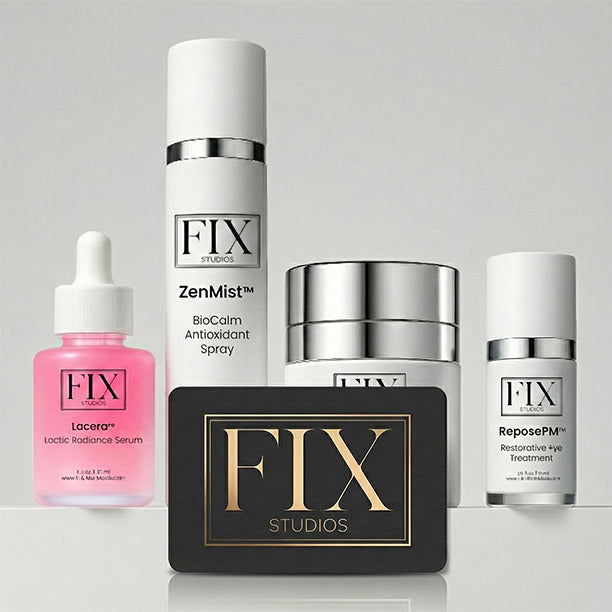Fix Studios online gift card for medical-grade skincare and merchandise