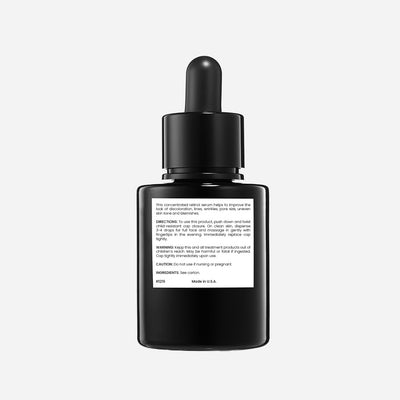Fix Studios medical-grade Refinity™ Advanced Retinoid Night Serum back of bottle