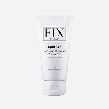 Fix Studios medical-grade SpotRx Precision Blemish Corrector Benzoyl Peroxide fast-acting acne spot treatment